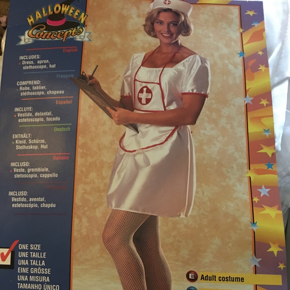 New Nurse Halloween Costume Adult One size